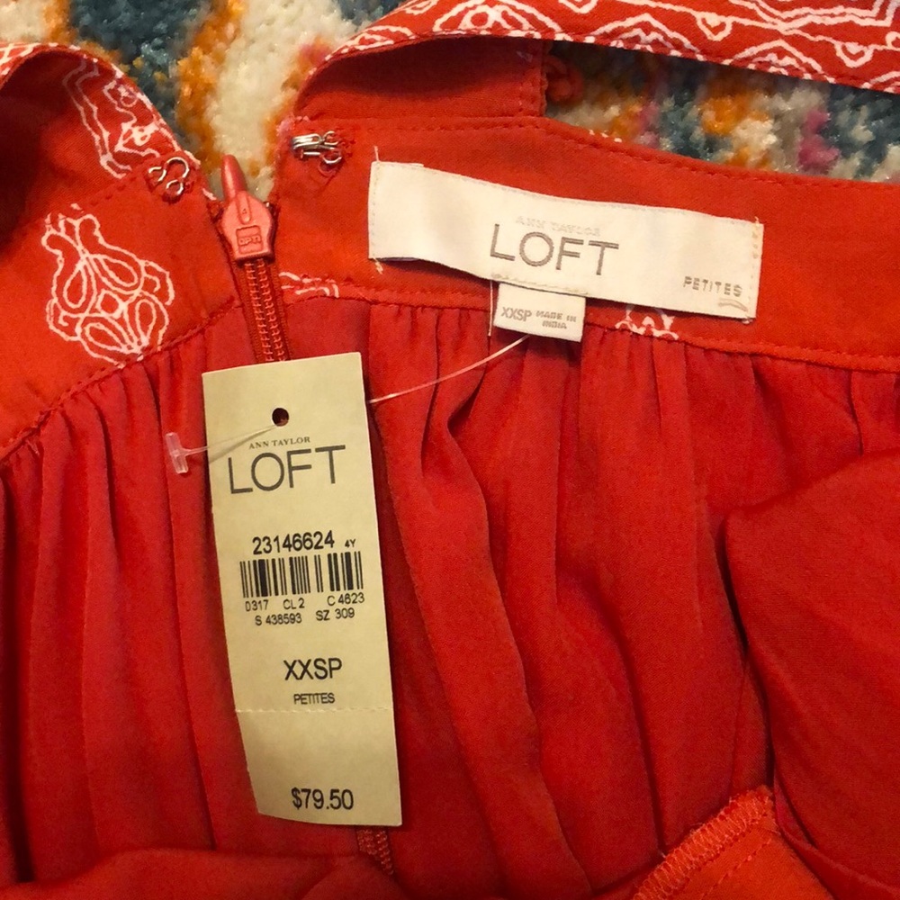 Ann Taylor Loft XXSP Pom Shift Dress - Picture 4 of 7